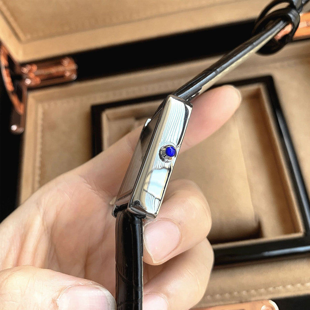 Relógio Maculino de Couro Solenne Black