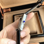 Relógio Maculino de Couro Solenne Black