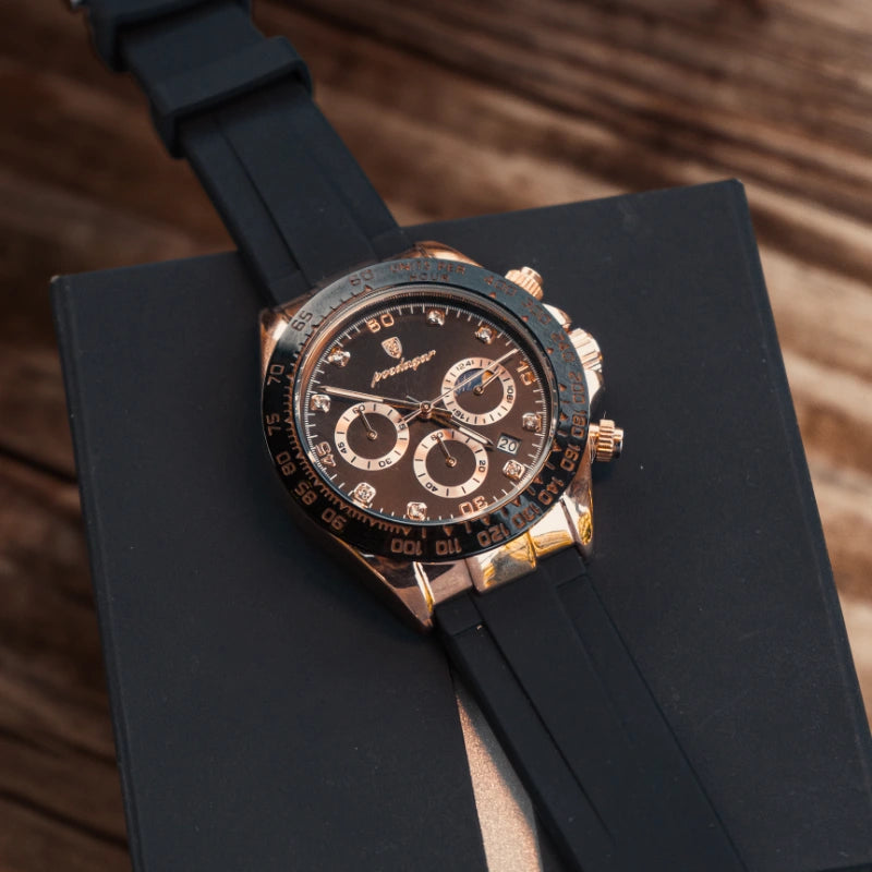 Relógio Masculino Imperium Gold Black 42mm