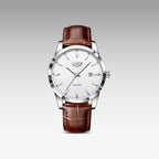 Relógio Masculino de Couro Célico Silver