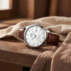 Relógio Masculino de Couro Célico Silver