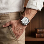 Relógio Masculino de Couro Ferren White