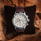 Relógio Masculino de Couro Ferren White 42mm