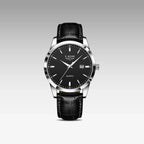 Relógio Masculino de Couro Célico Silver Black