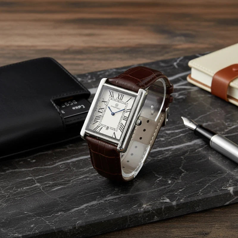 Relógio Maculino de Couro Solenne Brown