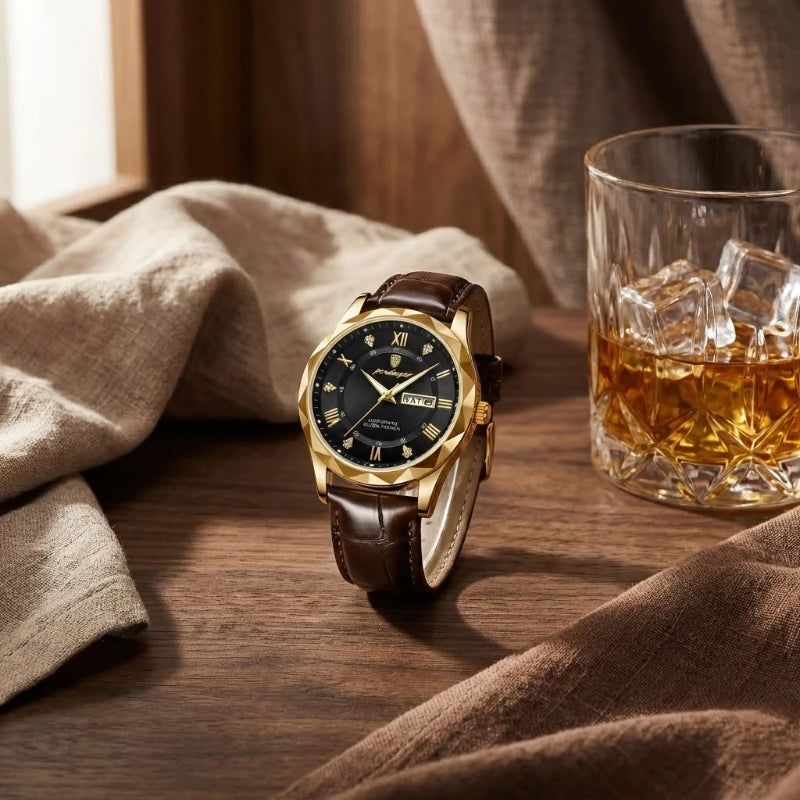 Relógio Luminous Gold Black 41mm