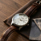 Relógio Masculino de Couro Célico Silver 40mm