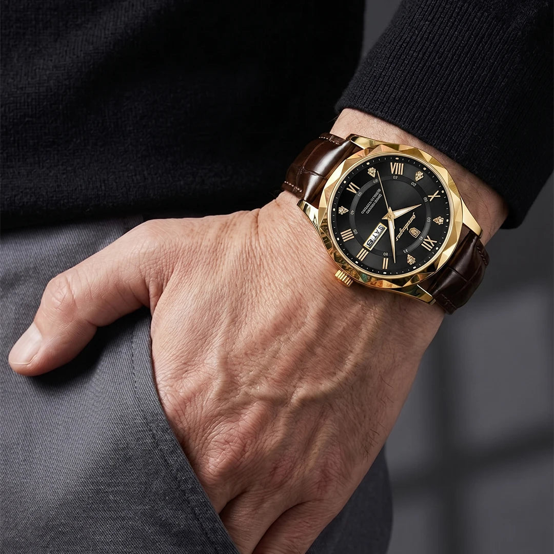 Relógio Luminous Gold Black 41mm
