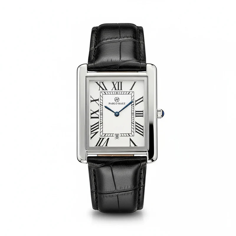 Relógio Maculino de Couro Solenne Black